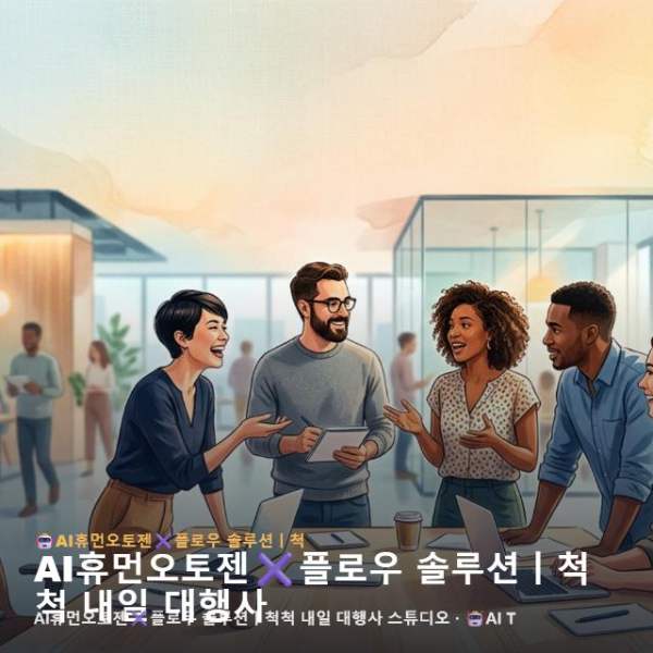 AI휴먼오토젠✖️플로우 솔루션ㅣ척척 내일 대행사 스튜디오