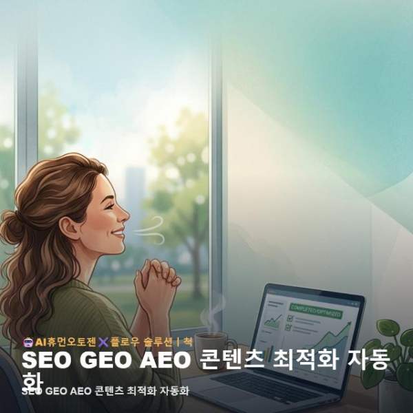 SEO GEO AEO 콘텐츠 최적화 자동화