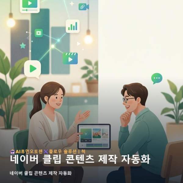 네이버 클립 콘텐츠 제작 자동화