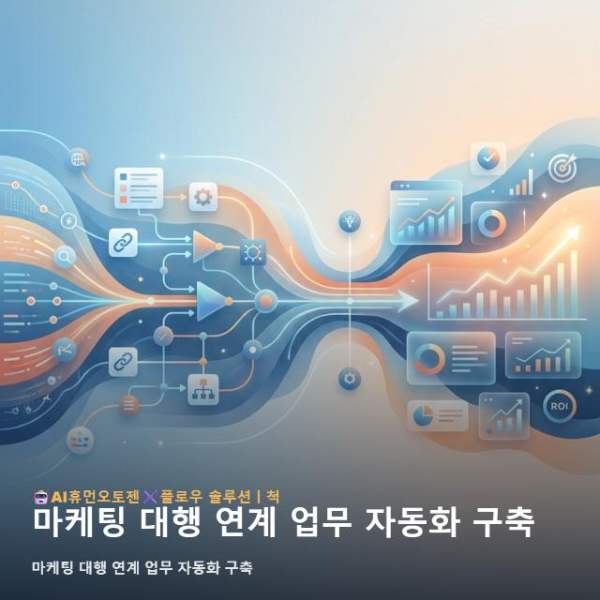 마케팅 대행 연계 업무 자동화 구축