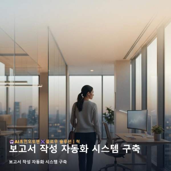 보고서 작성 자동화 시스템 구축