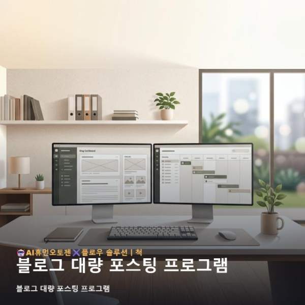블로그 대량 포스팅 프로그램