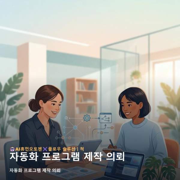 자동화 프로그램 제작 의뢰
