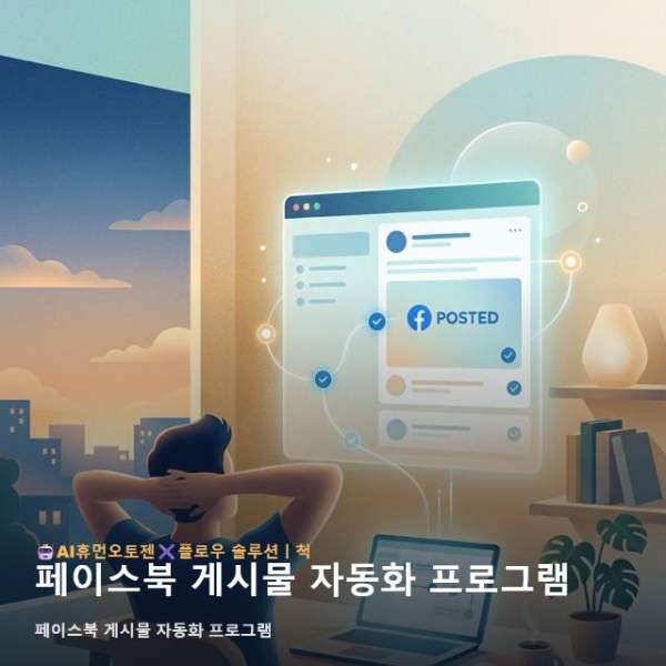 페이스북 게시물 자동화 프로그램
